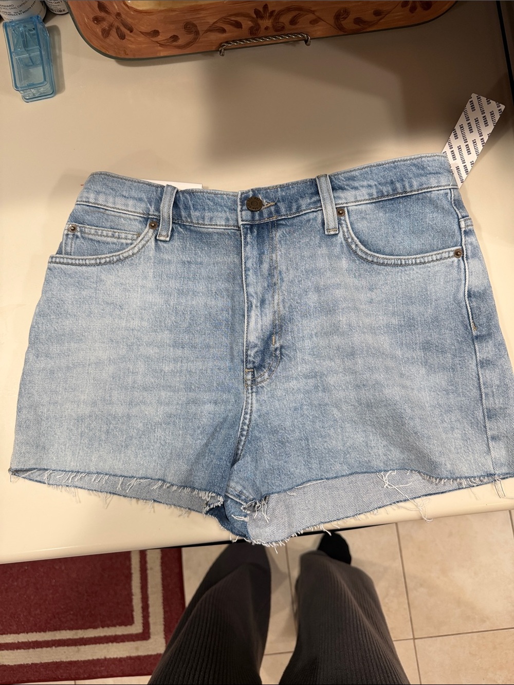 BDG Light Wash Denim Cutoff Shorts